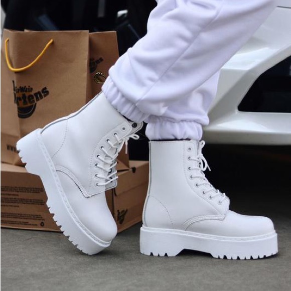 Dr. Martens Other - Dr. Martens Unisex Women’s SZ.9/Men’s 8 Vegan Jadon II Platform White Boots New